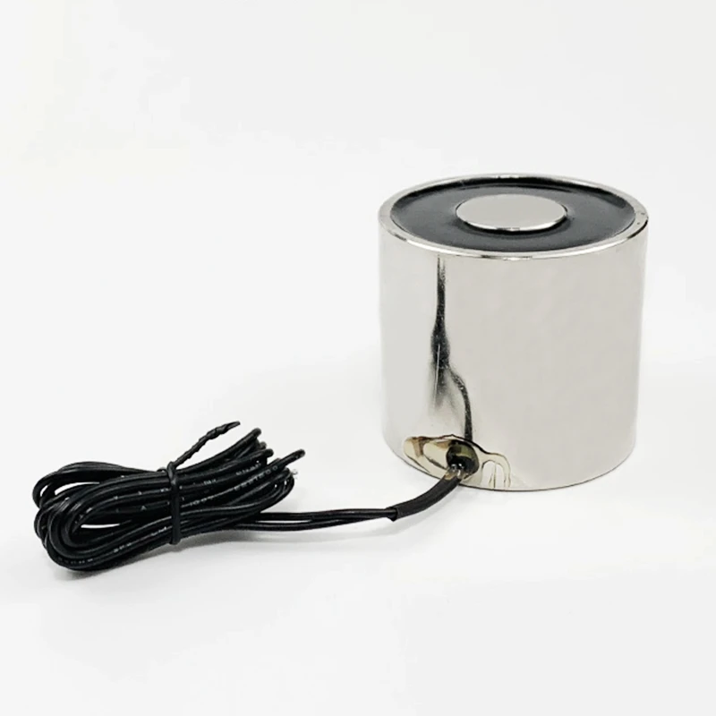 1pc Holding Magnets Solenoid DC 12V 24V Electromagnet P65(65mm Dia. 30 60mm Height) P70(70mm Dia. 10mm Height) 20KG 80KG 100KG