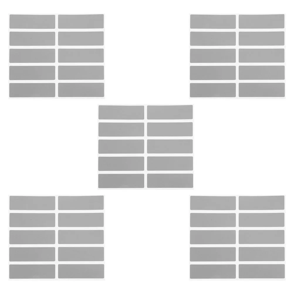 

5 Sets Rectangle Scratch Off Stickers Self-Adhesive Diy Labels For Rewards School Prizes Scratch Off Cards Game Activity Craft