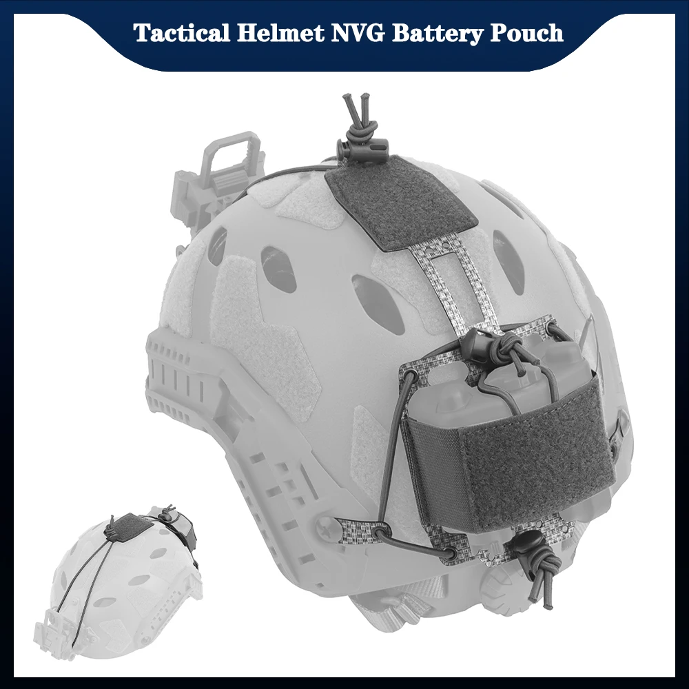 

Чехол для шлема с аккумулятором NVG, подходит для аккумуляторной коробки PVS31, тактический быстрый шлем, сумка для хранения аккумуляторов NVG, сумка на липучке