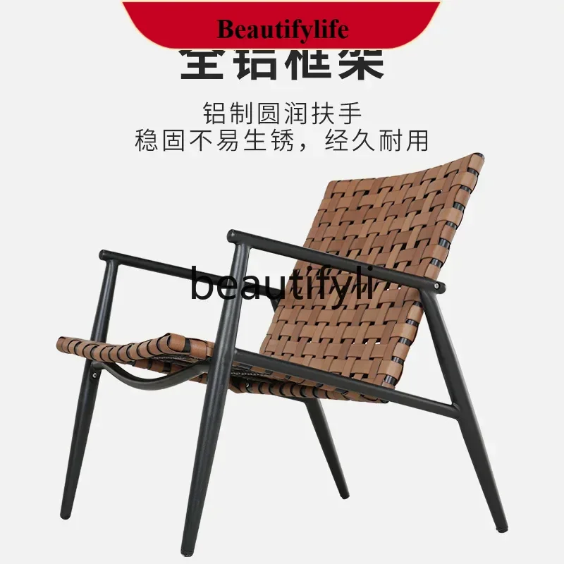 

Rattan chair outdoor table and chair outdoor courtyard leisure home table and chair combination H