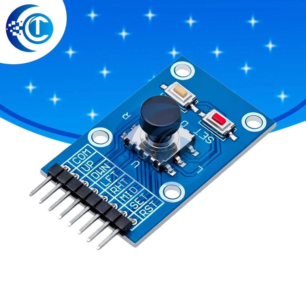 For Arduino-Compatible 5-Way Joystick Module: AVR Rocker Switch with Compact Design
