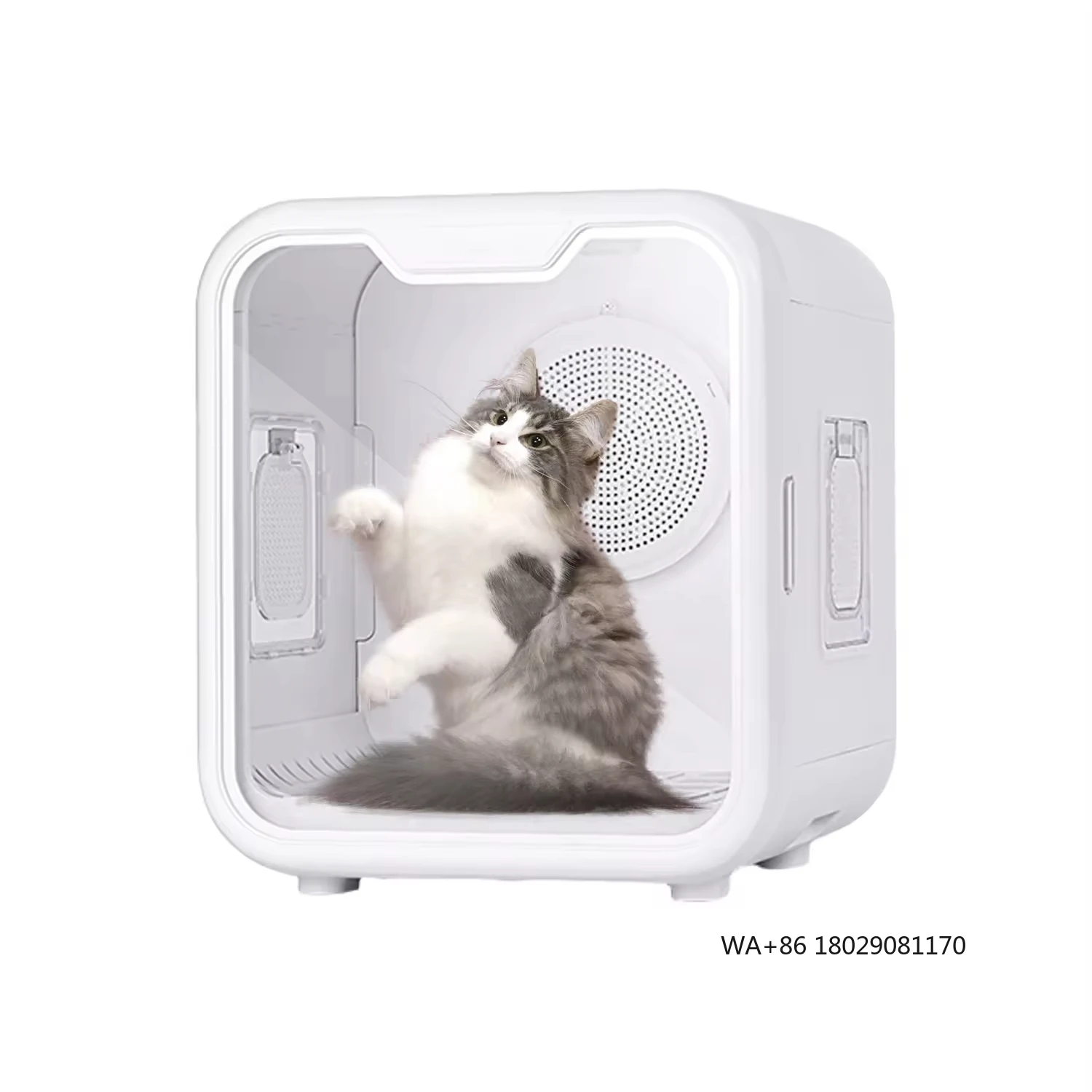 Small Dog Cat Pet Dryer Room Constant Temperature U-shaped Full Air Supply Pet Nest 62L Automatic Smart Pet Hair Drying Box