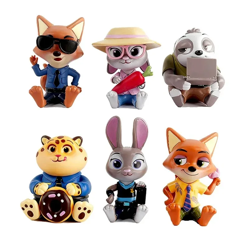 NIEUWE Disney Zootopia Serie Goede Zitten Blind Box Beeldjes Leuke Judith Nick Flash Finnick Desktop Ornamenten Kinderen Verjaardagscadeautjes