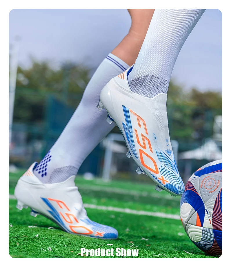 Neue Herren-Fußballschuhe für Rasen, Ultraleicht, Sportlich, Bequem, Indoor-Stollen, Rutschfest, FG, Turf, Futsal, Erwachsene, Rutschfeste Fußballstiefel – Detail 15