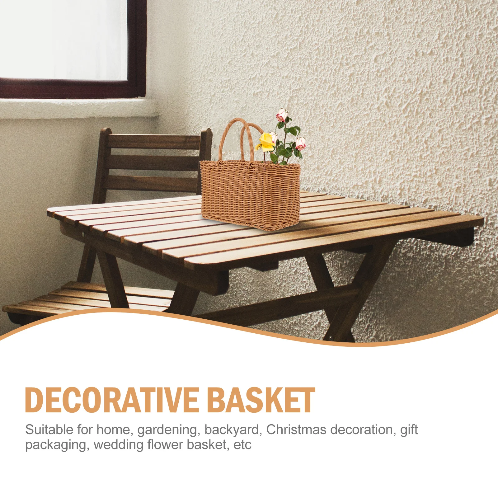 

Japanese Style Vegetable Handwoven Plastic Storage Basket For Outdoor Fruit Egg Holder Decorative Woven Container Rural Picking