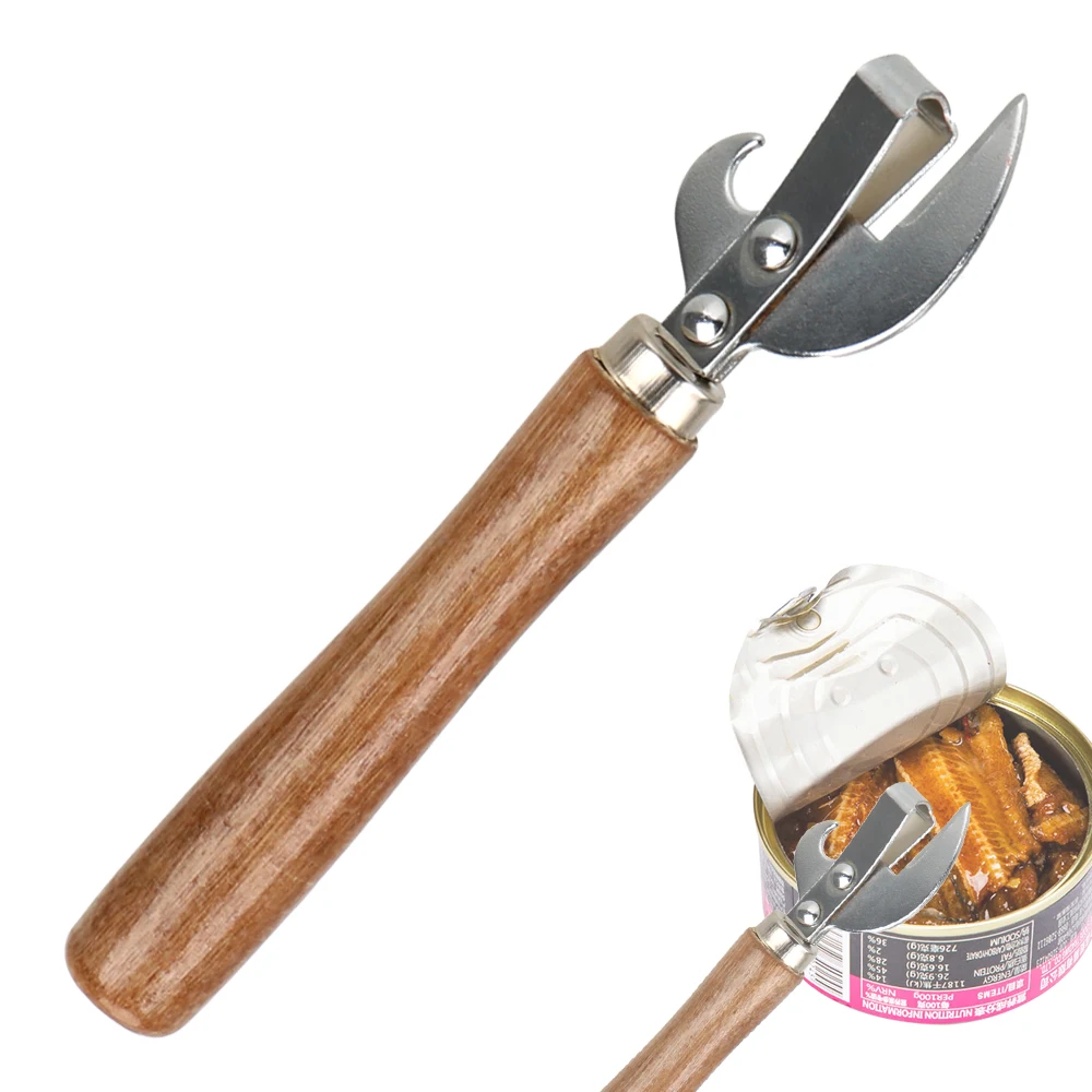 Can Opener Bottle Opener Utensil Manual Lid Remover For Jars Canisters Multifunctional Gadgets Kitchen Accessories