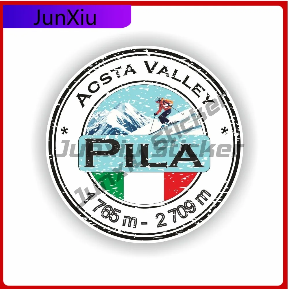 

Pila Aosta Valley Funny Best Gift Fade Resistant Stylish Laptop Decal Accessory Waterproof Vinyl Car Window Bumper Auto Exterior