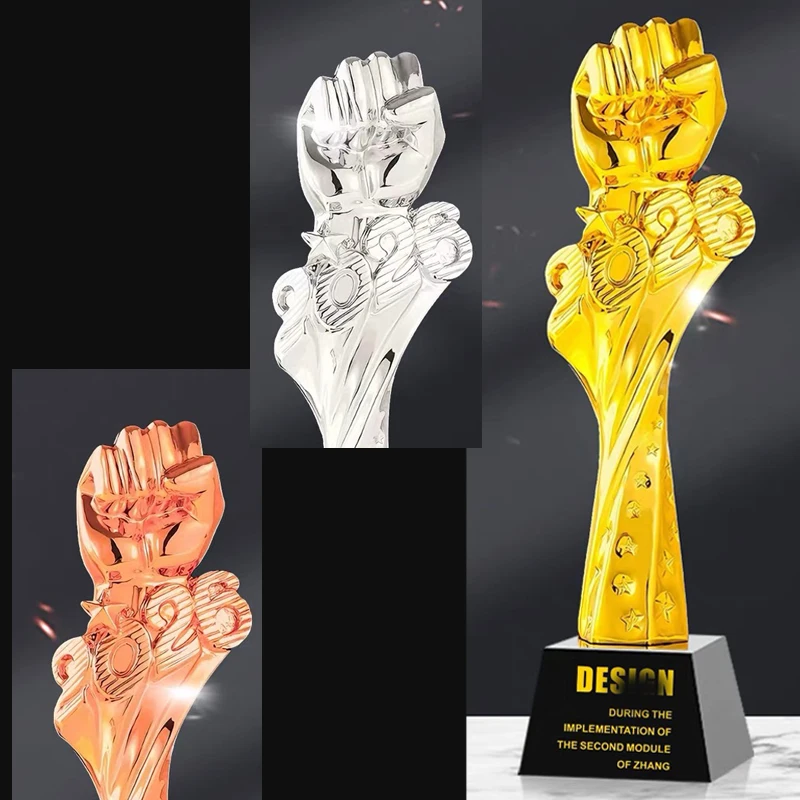 Customized 2026 Year Resin Trophy, Creative Gold, Silver, Copper Award, Excellent Annual Meeting Souvenir, Home Decorations, 1Pc