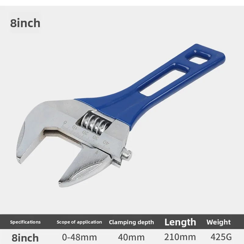 Mini, adjustable wrench large opening bathroom wrench mini small board large diameter