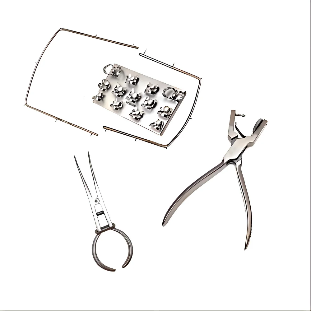 Dental Rubber Dam Full Kit With Punch Forceps Frame Clamps For Dental Isolation Operation for daily dental operation