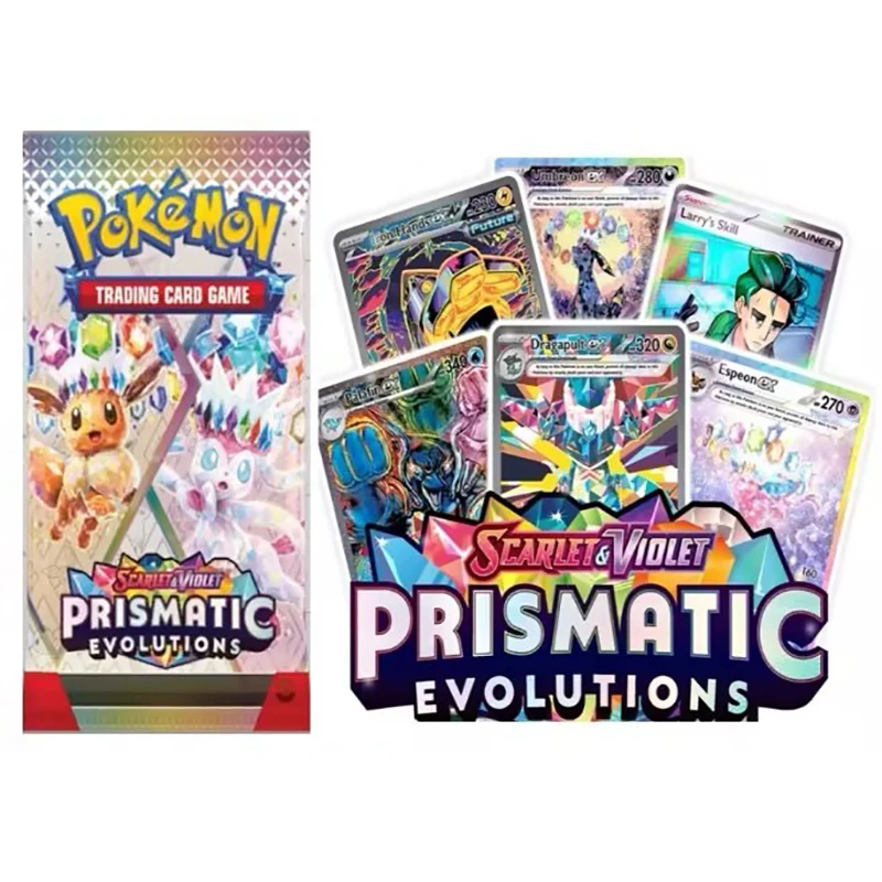 324/360Pcs/Set Pokemon Card Scarlet&Violet Prismatic Evolutions Surging Sparks 151 Prism English Booster Battle Transaction Card