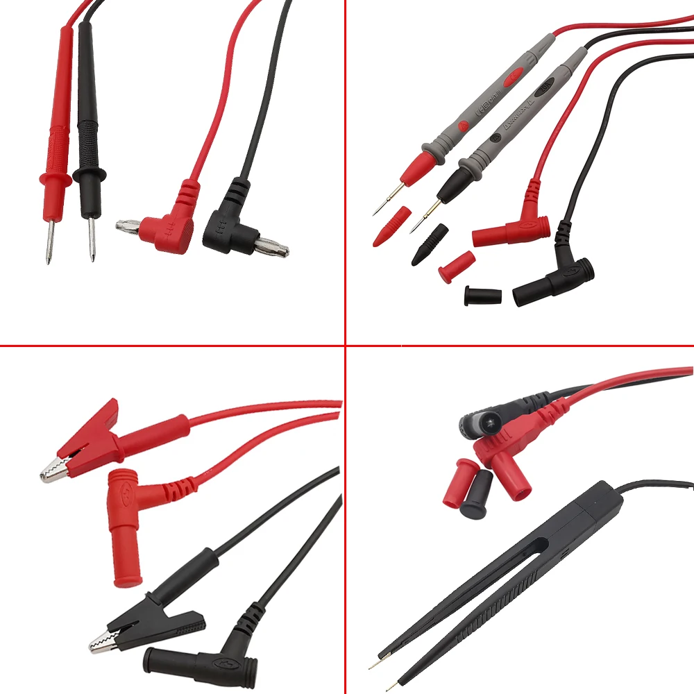 1 Paar Multimeter Universal Sonde Test kabel Bananen stecker Krokodil klemme für digitales Multi-Meter-Tester Blei Sonde Draht Stift Kabel