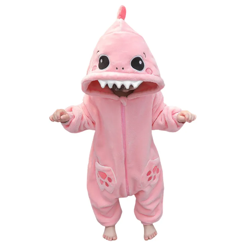 

Dinosaur Todler Romper Baby's Winter Jumpsuit Children's Cartoon Cosplay Kigurumi