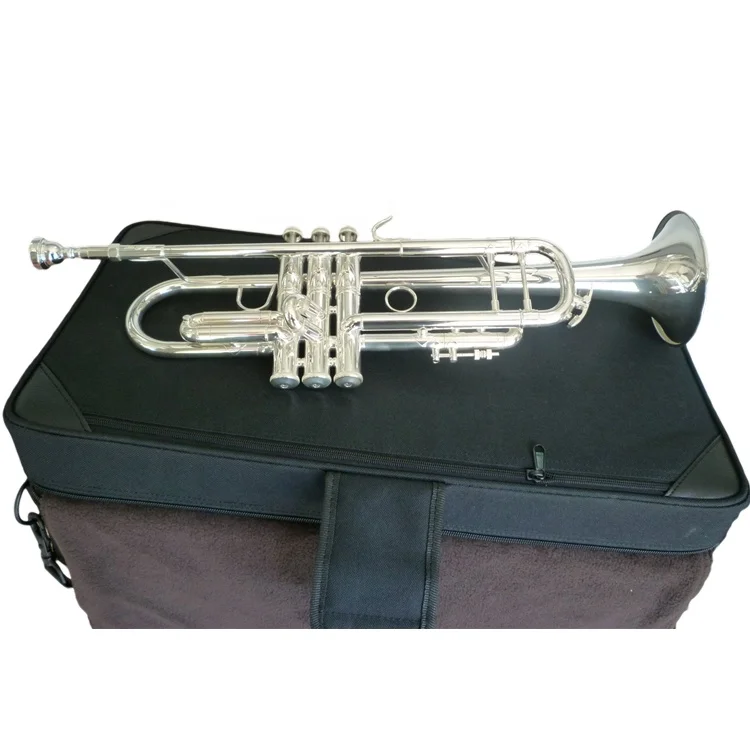 High Grade Silver Plated Classic Structure Trumpet Wind Musical Instrument For Musician Practice Teaching