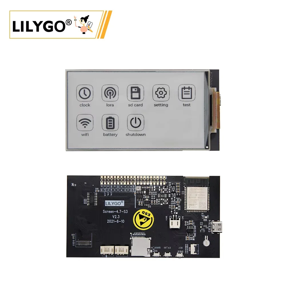 LILYGO T5 4.7 Inch E-paper V2.3 ESP32-S3 E-Ink Display Low Power Programmable Board Board Low Power Consumption