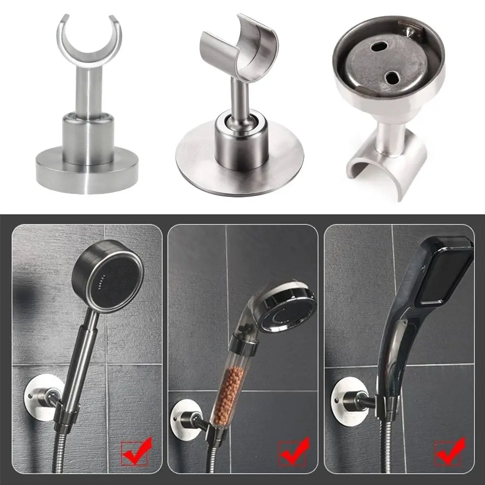 Shower Head Holder Adjustable Showerhead Bracket Self-Adhesive Wall Mounted Stand SPA Bathroom Universal Fixture