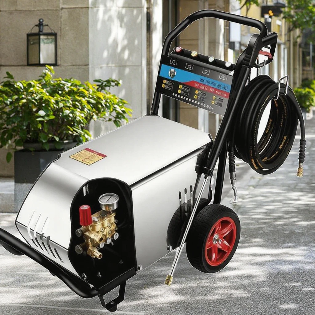 High-quality Quiet Long-life Ultra-high-pressure High Pressure Cleaner Car Washer 220V/380V 1500-3000W Nozzle 100 Bar/150 Bar