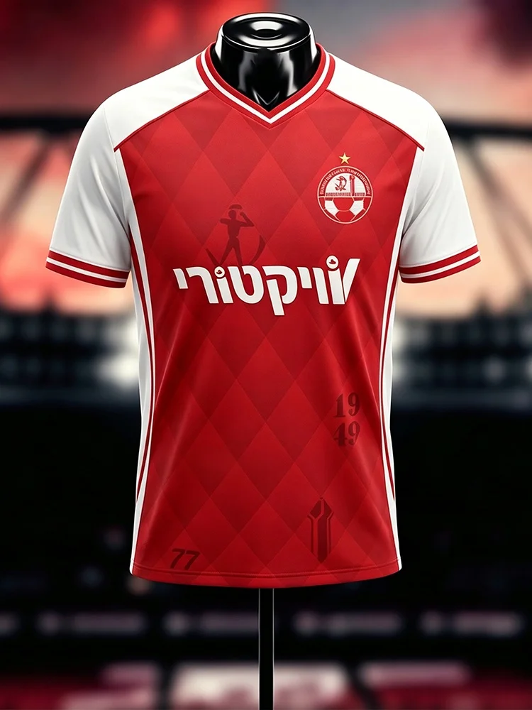 Sommer-Fußballtrikots für Herren, Radsport-Shirts, Hapoel Beer Sheva Heim- und Auswärtstrikots, Schnelltrocknende Trikots, Team-Uniform, Familien-Set – Detail 9