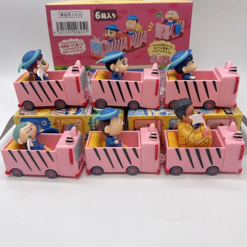 

Аниме-фигурка Xiaoxin, детский сад, поезд, школьный автобус, серия, слепая коробка, кавайная фигурка, украшение комнаты, праздничные подарки для фанатов