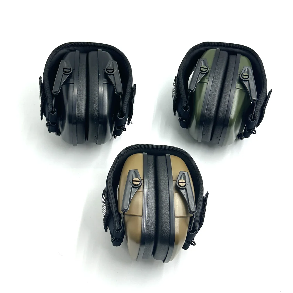 YHKEMA P10 Shooting Ear Protection Earmuffs NRR 25dB Noise Reduction Passive Hunting Headset Foldable with Storage Bag