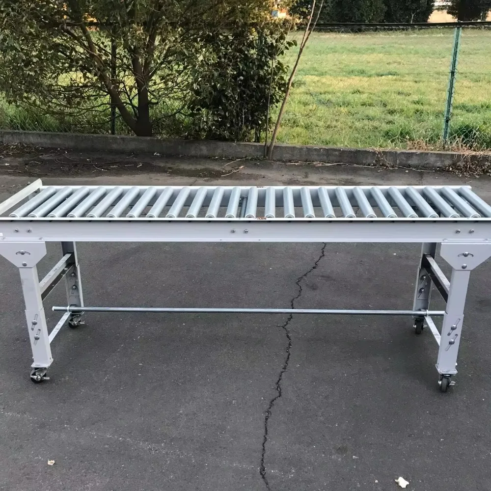 Industrial 1800mm Aluminum Roller Conveyor Table Low Profile Lightweight for Packaging Station Stable Conveying