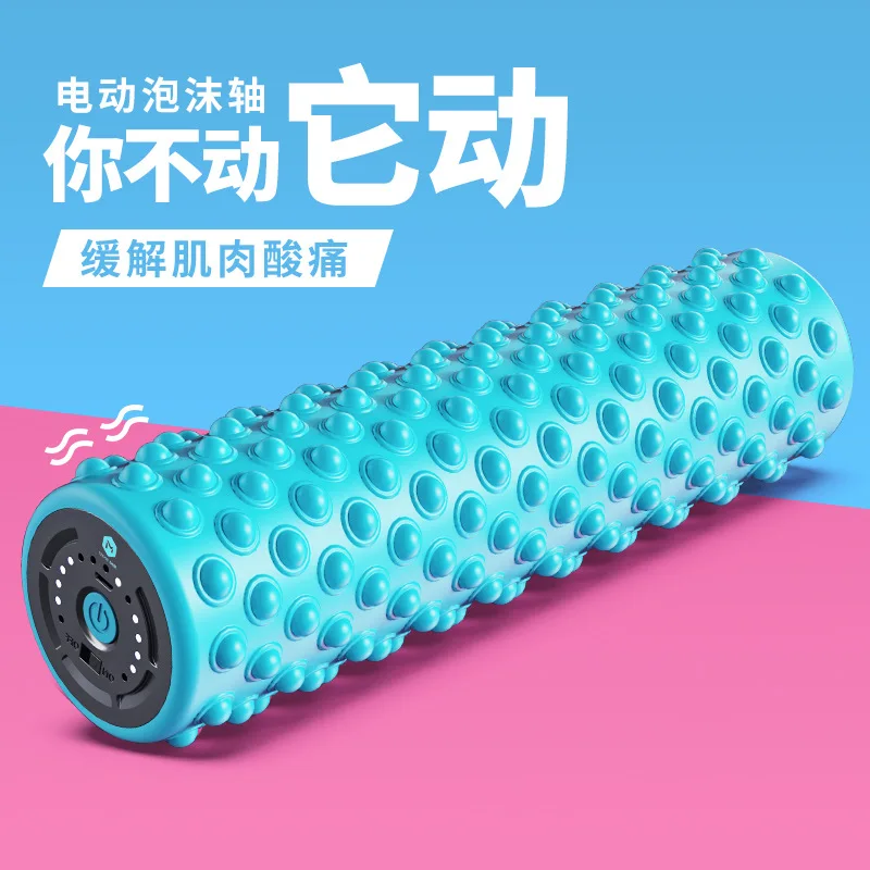 

Electric Foam Axis Muscle Relaxer Leg Massage Stick Roller Exercise Fitness Equipment Vibration Yoga Column