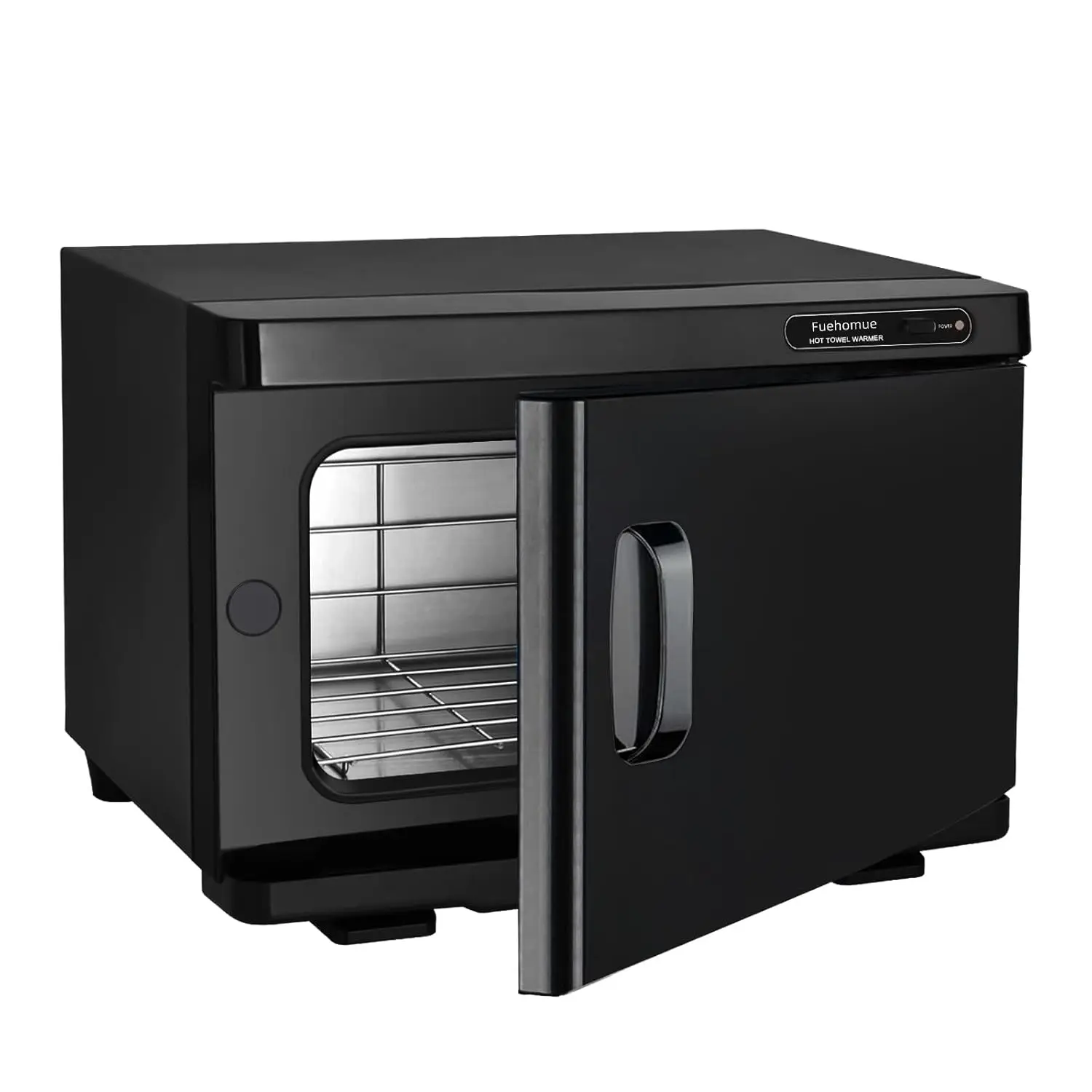 

8L Professional Towel Warmer for Salon, Spa & Home Use - Compact Black Design with Auto-Reheat