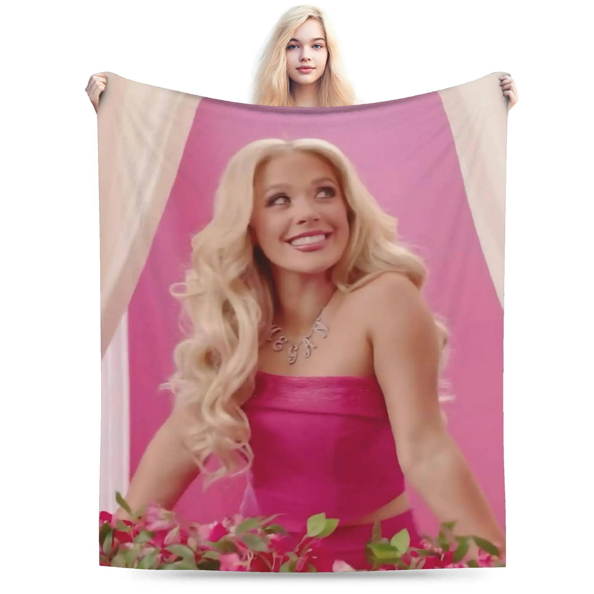 Super Soft Megan Moroney Singer Throw Blanket Premium Fleece Flannel Lightweight  Bed Blanket Warm Plush Blankets All Season Use