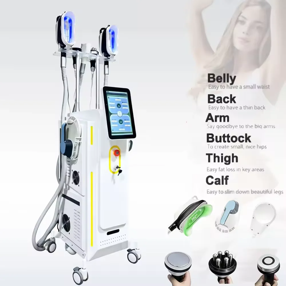 2-in-1 Cryolipolysis and EMS RF Body Contouring Device—A Beauty Device for Slimming and Fat Reduction