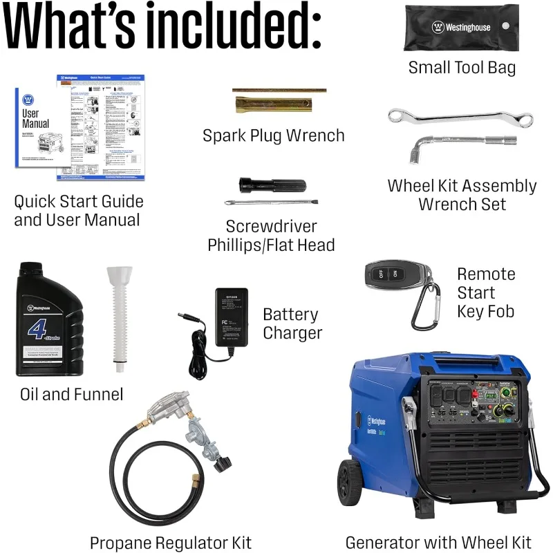 مولد عاكس الوقود المزدوج بقدرة 11000 وات، آمن منخفض THD للإلكترونيات، مستشعر ثاني أكسيد الكربون للبدء عن بعد #5