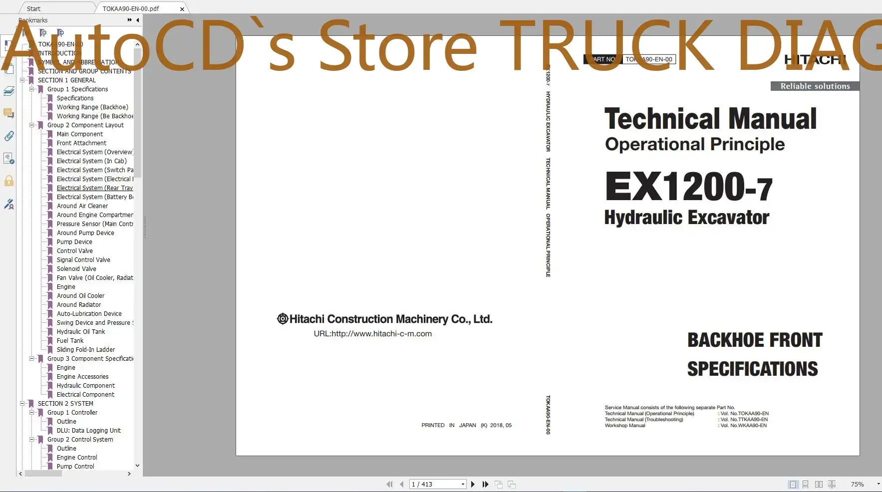 

Гусеничный экскаватор для майнинга AutoCD Hitachi 10,9 ГБ, обновленный в формате PDF 2021, мастерская, ручная схема, схема, каталог деталей, DVD