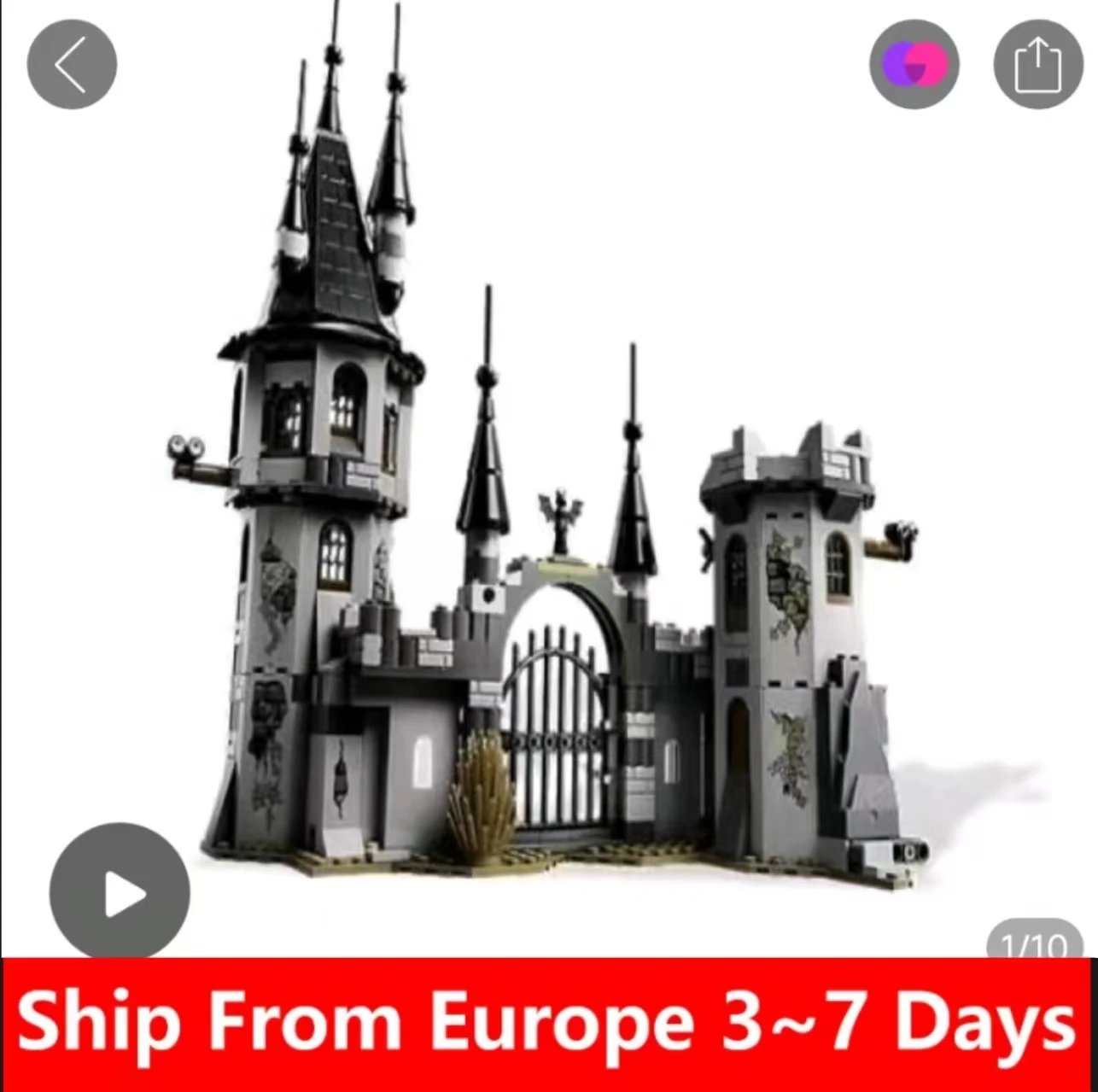 

949 pcs Monster Fighter 9468 Vampyre Castle the Monster Fighter series building blocks Assembling Bricks For Kids