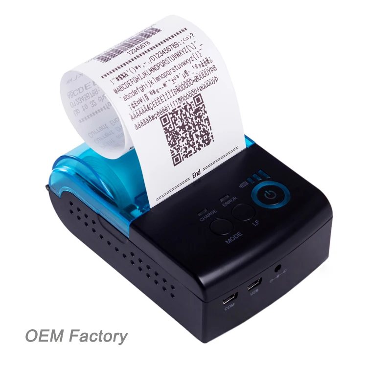 for 58mm Portable Mini Bluetooth Handheld POS Invoice Printer Mobile Thermal Printer Supporting QR Code Images Paper Android