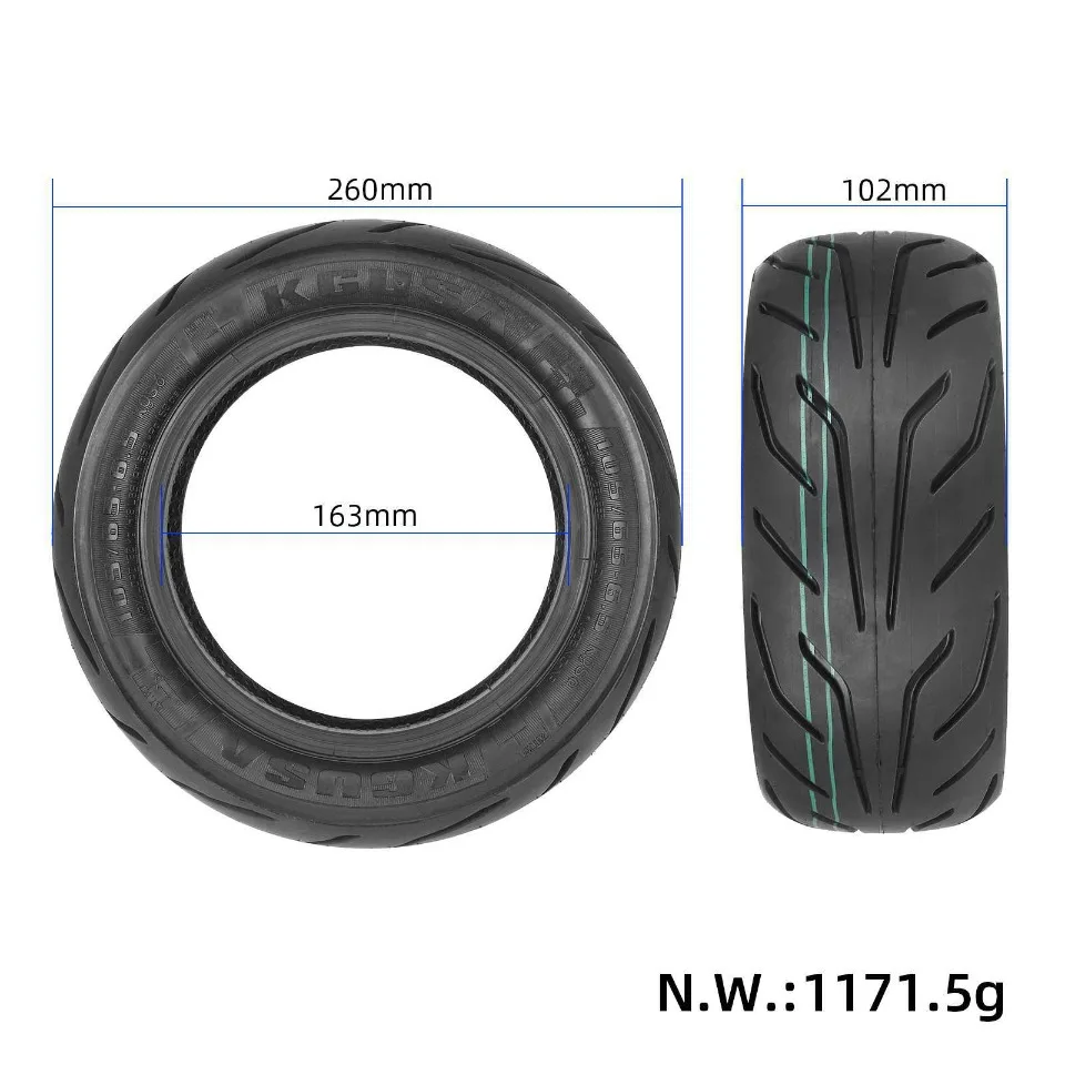 Neuer 105/65-6.5 11 Zoll breiter, verdickter schlauchloser Straßenreifen für Kukirin G4 Zero 11X Vsett 11+ Scooter – Detail 9