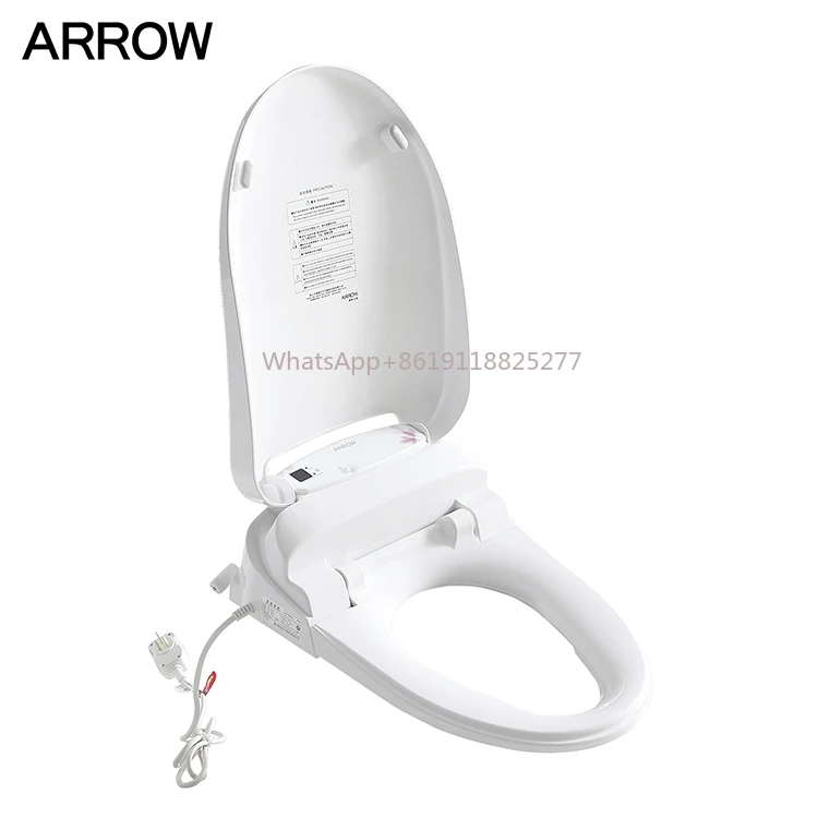 

Customized Logo Bathroom Automatic Wash Heated Seat Electric Bidet Toilet Seat