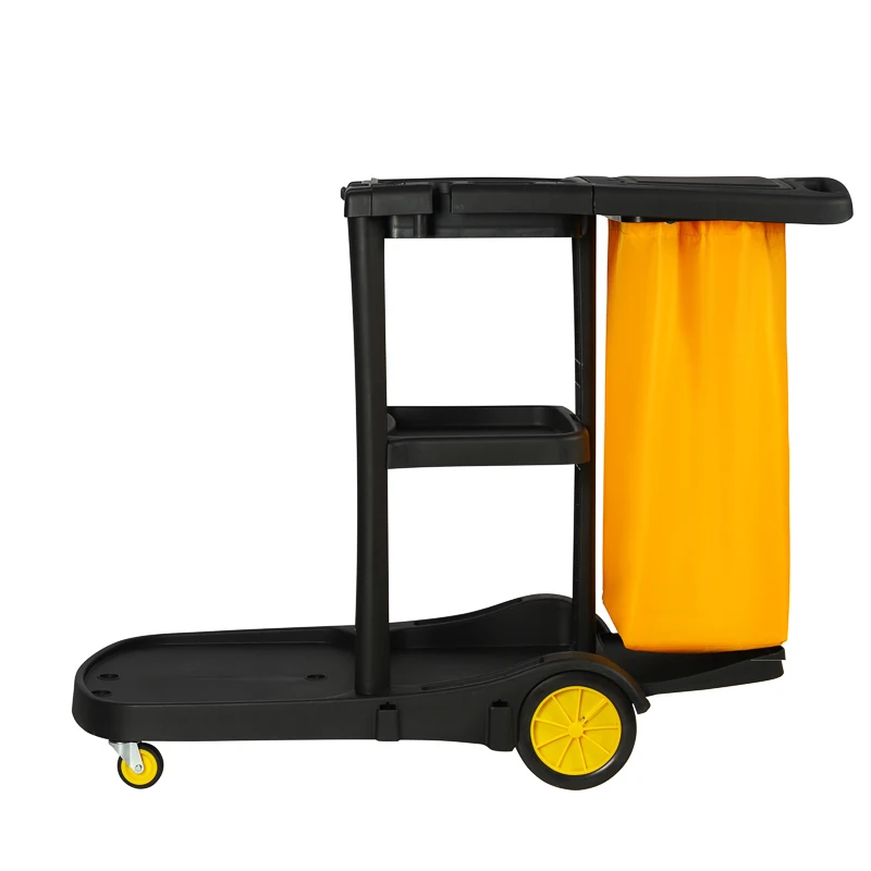 Housekeeping Trolley Cart Low Price Commercial Hotel Janitorial Cleaning Trolley Carts