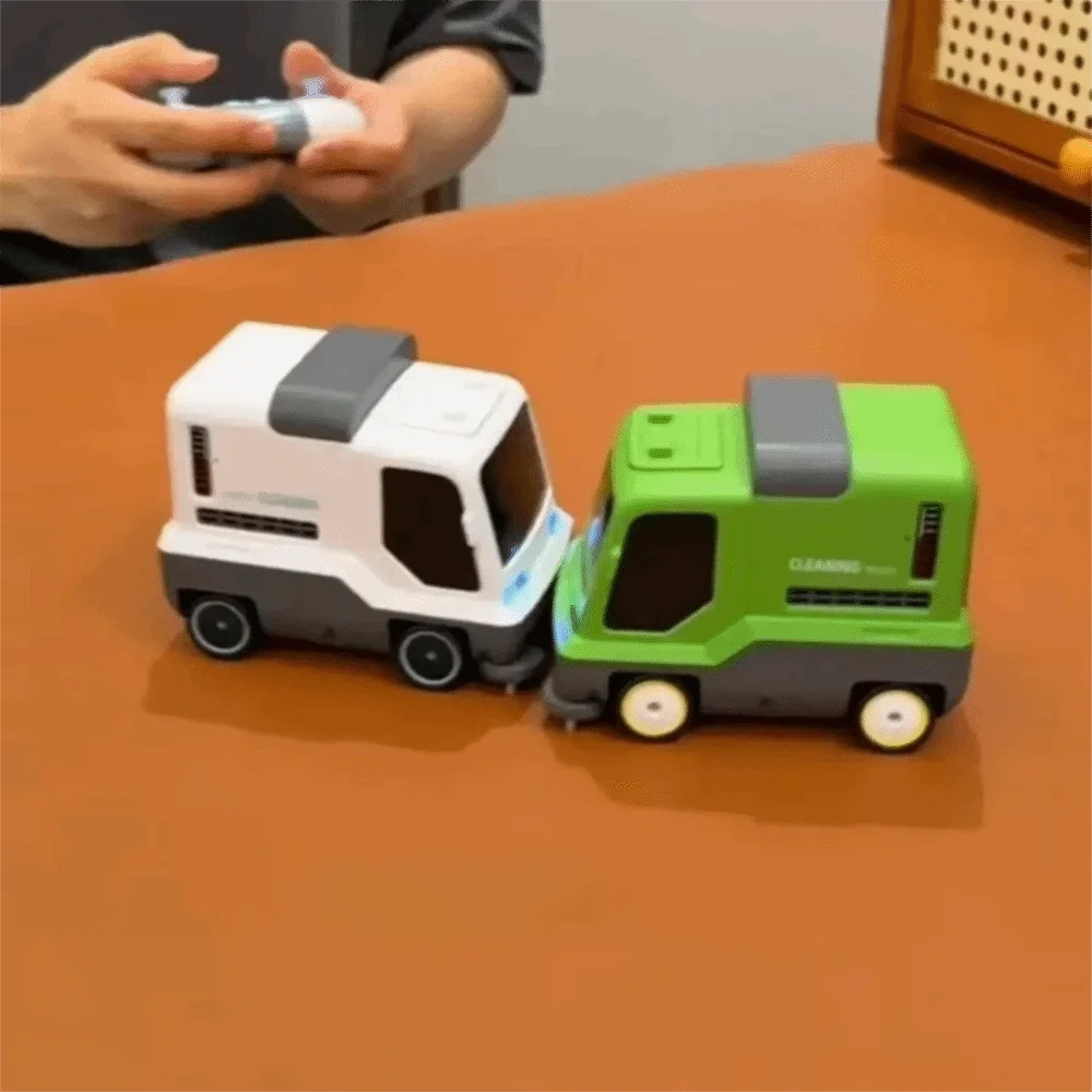 Wireless RC Vacuum Cleaner Car Mini 2.4G Desktop Cleaning Truck Remote Control Creative Remote Control Vacuum Cleaner