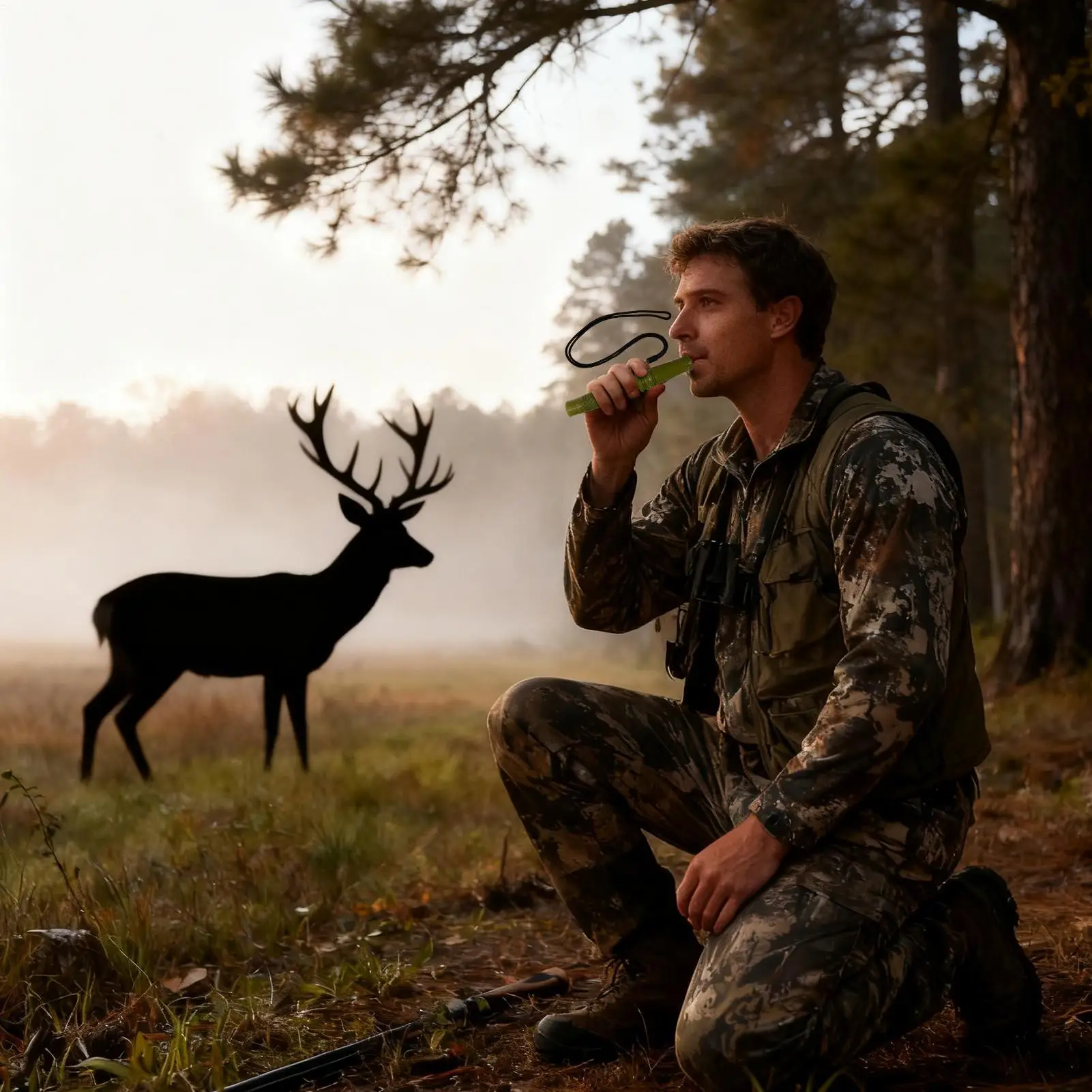 

Deer Call Realistic Adjustable Long Lasting Outdoor Supplies Deer Hunting Call Tube For Sports Beach Travel Training Camping