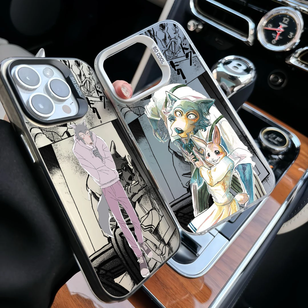 Beastars Legoshi Haru для Apple iPhone 15 14 13 12 11 X XS XR 8 7 Plus Pro Max матовый цветной серебристый чехол для телефона