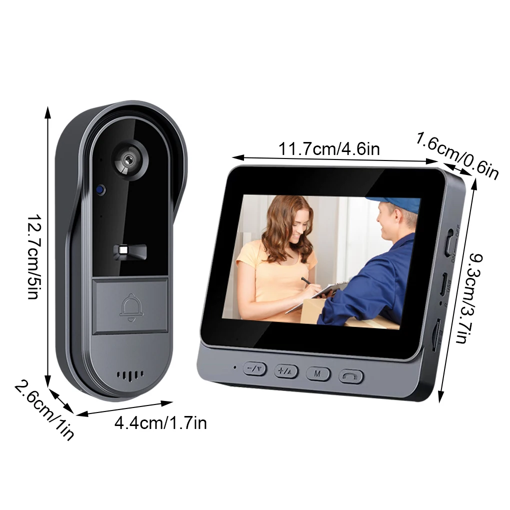 Smart WiFi Video Intercom With Outdoor Waterproof For Home Security Video And Video Recording