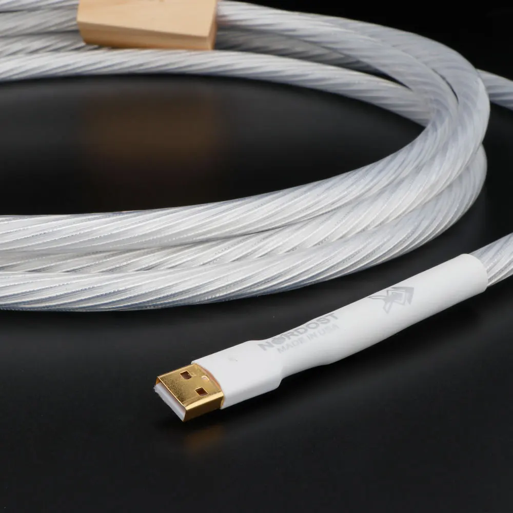 Nordost Odin 2, серебряный USB-кабель, компьютерный ЦАП-декодер, кабель для передачи данных, кабель для звуковой карты, версия 2,0, A-B, HI-END, Hi-Fi аудиокабель