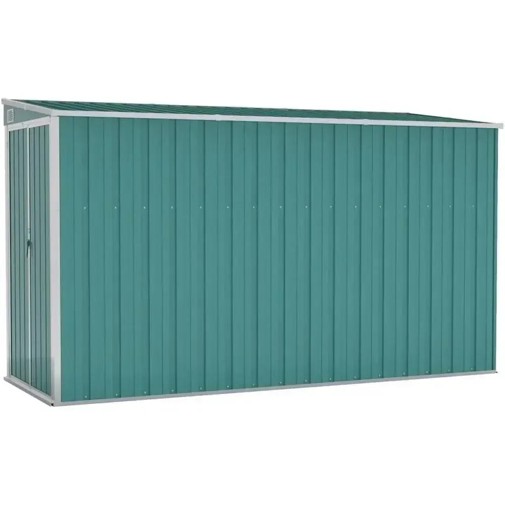 Secure Outdoor Wall-Mounted Storage Shed for Patio and Lawn Tools