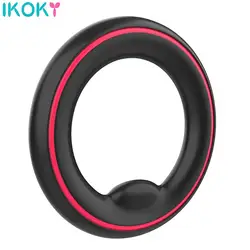 Extender Cock Ring 3 in 1 Silicone Penis Ring Delay Ejaculation Sex Toys for Men Male Chastity Cage Device Adult Products