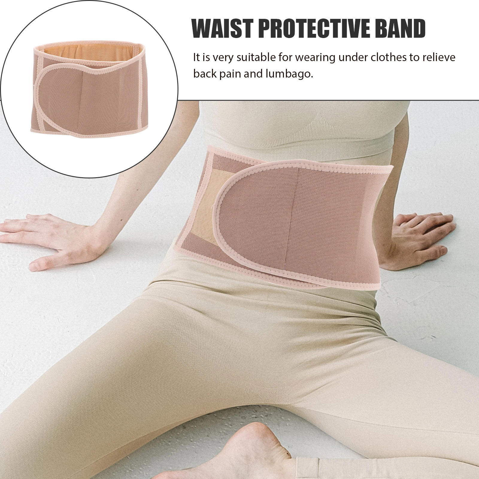 

Warmth Waist Belt Back Pain Relief Lumbar Support For Office Workers Winter Outdoor Use Stomach Cold Protection Belt Health