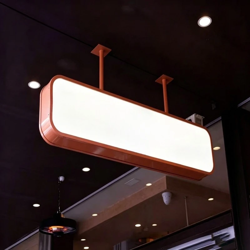 Deposit-Light box store door sign LED outdoor double-sided light box wall-mounted three-dimensional light box
