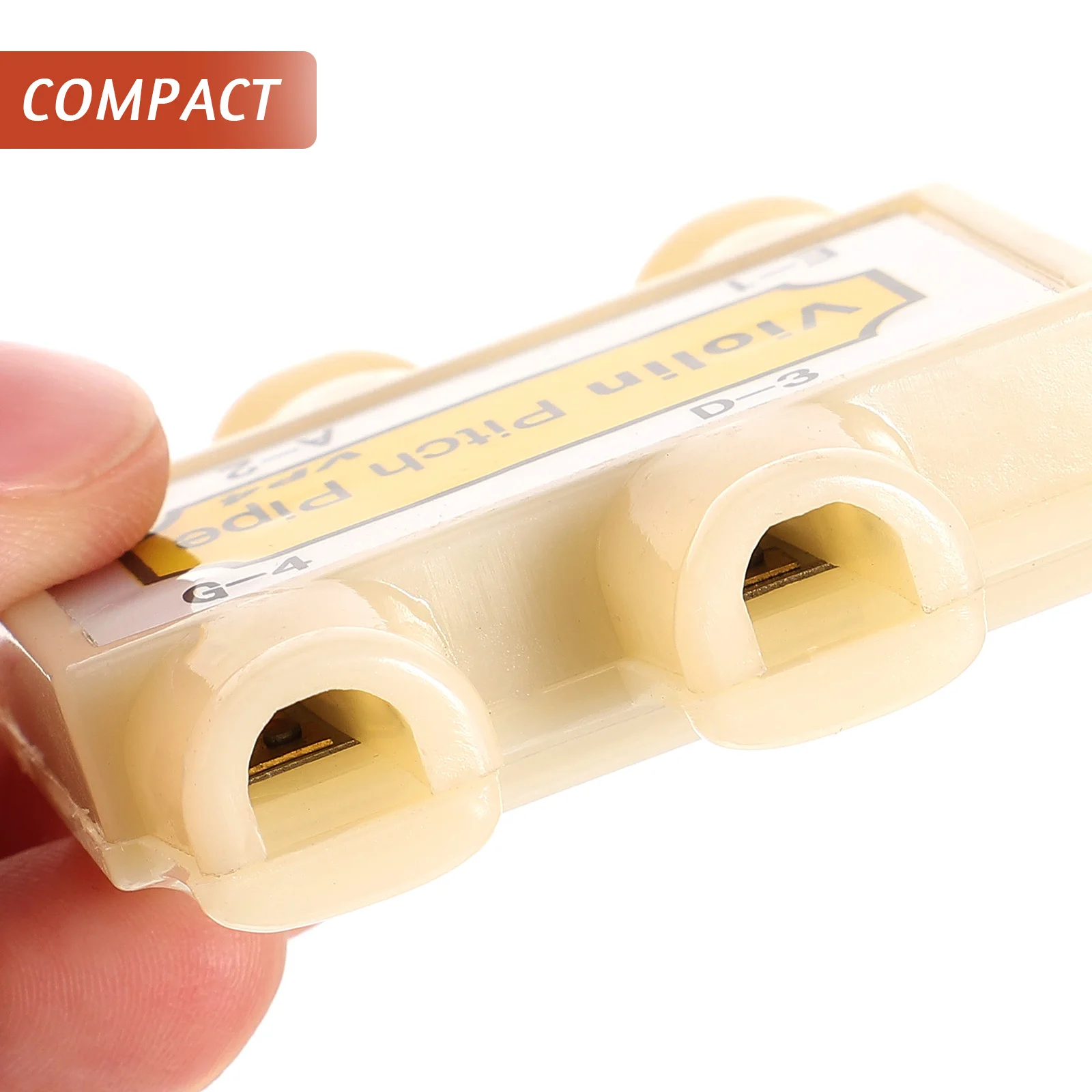 

4-Hole Violin Tuner Sturdy Plastic Portable Mouth Blow Professional Instrument Tuning Tool Accurate Clear Sound