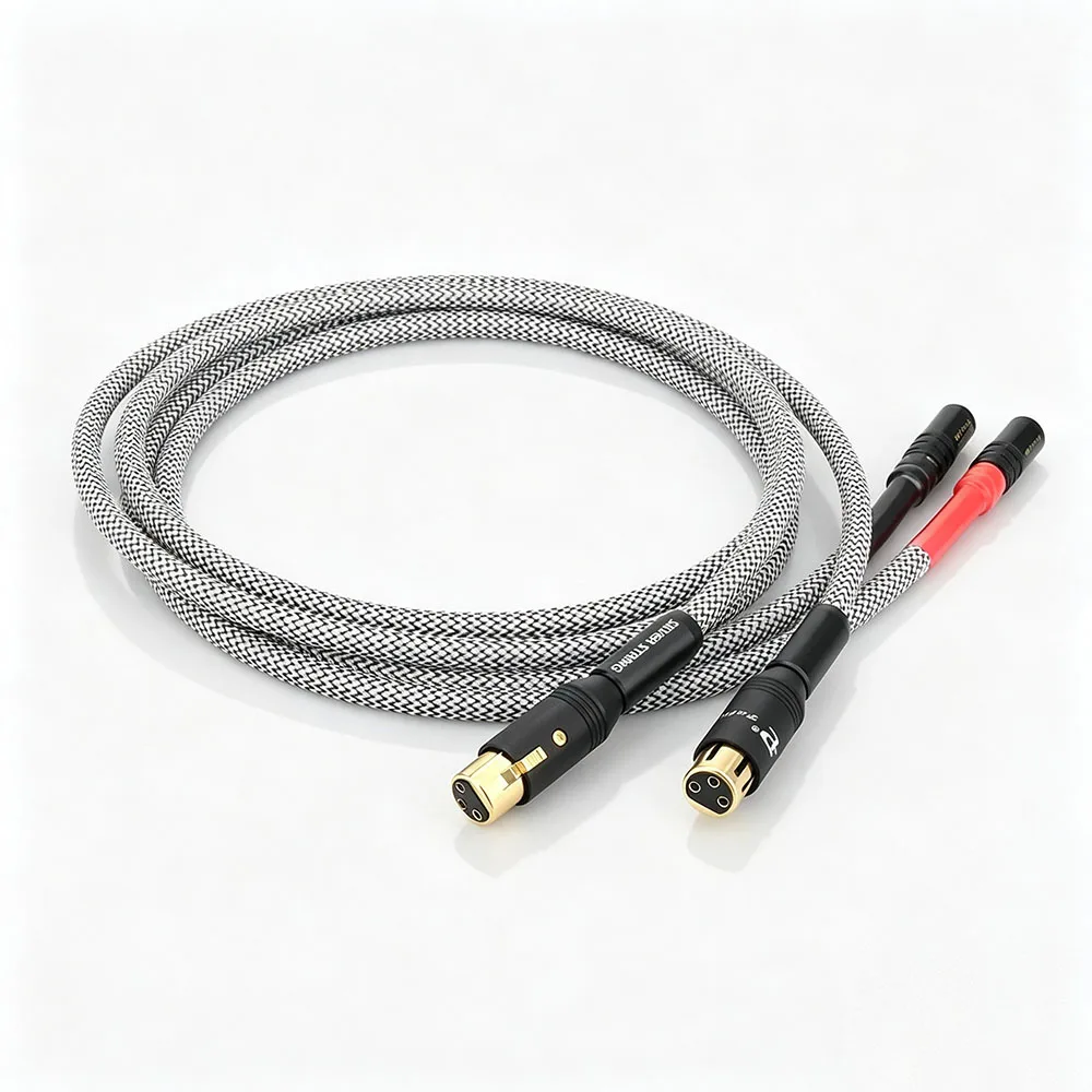HIFI A26 OFC Silver Plated Audio Cable RCA Male To XLR Female Plug Balanced Interconnect Cord