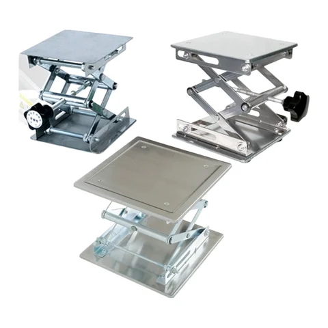 조정 가능한 스테인레스 스틸 리프팅 테이블, 목공 및 조각에 적합 - 내구성이 뛰어난 컴팩트 디자인 수동 높이 조정