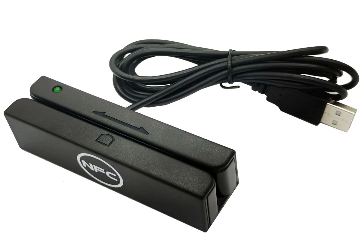 قارئ بطاقات IC 2 في 1 قارئ بطاقات NFC OPOS لأنظمة نقاط البيع بالتجزئة قراءة مزدوجة الجوانب متوافقة مع معايير البطاقة الرئيسية #1