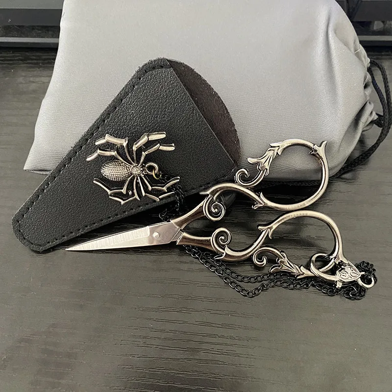 Sharp Scissors with Case Embroidery Crafting Sewing Scissor for Needlework Threading Craft work Vintag Little Precision Shears